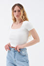 thumb-Fitted Kadın Tshirt K.kol