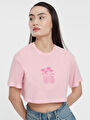 thumb-Loose Crop Kadın Tshirt K.kol