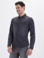 thumb-Slim Fit Erkek Gömlek U.kol