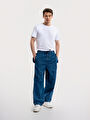 thumb-Parachuthe Jean Baggy Fit Erkek Pantolon