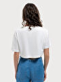 thumb-Loose Crop Kadın Tshirt K.kol
