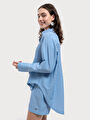 thumb-Loose Fit Kadın Gömlek U.kol