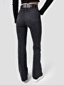 thumb-Long Flare Slim Fit Kadın Pantolon