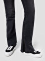 thumb-Long Flare Slim Fit Kadın Pantolon