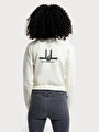thumb-Regular Long Crop Kadın Sweatshirt