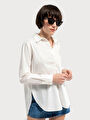 thumb-Loose Fit Kadın Gömlek U.kol