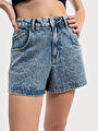 thumb-Regular Fit Kadın Şort