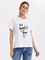 thumb-Regular Fit Kadın Tshirt K.kol