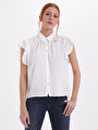 thumb-Regular Fit Kadın Gömlek K.kol