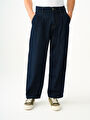 thumb-Pleated Jean Balloon Fit Erkek Pantolon