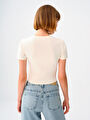 thumb-Fitted Kadın Tshirt K.kol