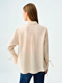 thumb-Loose Fit Kadın Gömlek U.kol