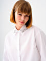 thumb-Regular Fit Kadın Gömlek U.kol