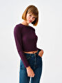 thumb-Fitted Kadın Bluz U.kol