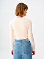 thumb-Loose Crop Kadın Kazak