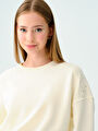 thumb-Long Crop Kadın Sweatshirt