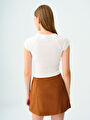 thumb-Fitted Kadın Tshirt K.kol