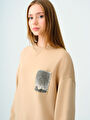 thumb-Oversize Kadın Sweatshirt