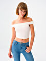 thumb-Crop Kadın Tshirt K.kol