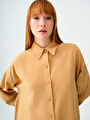 thumb-Loose Fit Kadın Gömlek U.kol