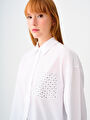 thumb-Regular Fit Kadın Gömlek U.kol