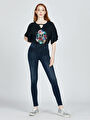 thumb-Nicole Skinny Fit Kadın Pantolon