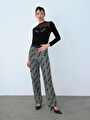 thumb-Straight Regular Fit Kadın Pantolon