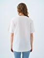 thumb-Oversize Kadın Tshirt K.kol