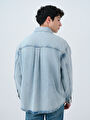 thumb-Oversize Erkek Gömlek U.kol