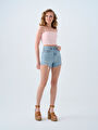 thumb-Regular Fit Kadın Şort