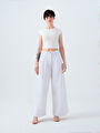 thumb-Pleated Palazzo Palazzo Fıt Kadın Pantolon