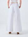 thumb-Pleated Palazzo Palazzo Fıt Kadın Pantolon