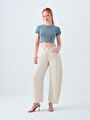 thumb-Barrel Barrel Fit Kadın Pantolon