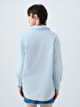 thumb-Oversize Fit Kadın Gömlek U.kol