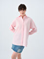 thumb-Oversize Fit Kadın Gömlek U.kol