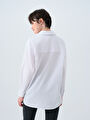 thumb-Oversize Fit Kadın Gömlek U.kol