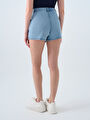 thumb-Regular Fit Kadın Şort Etek