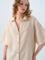 thumb-Regular Fit Kadın Gömlek K.kol