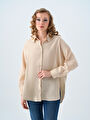 thumb-Loose Fit Kadın Gömlek U.kol
