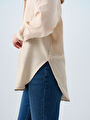 thumb-Loose Fit Kadın Gömlek U.kol