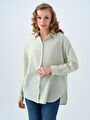 thumb-Loose Fit Kadın Gömlek U.kol