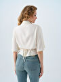 thumb-Regular Fit Kadın Bluz K.kol