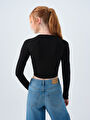 thumb-Fitted Kadın Bluz U.kol