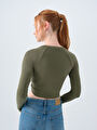 thumb-Fitted Kadın Bluz U.kol