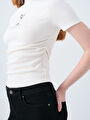 thumb-Slim Fit Kadın Tshirt K.kol