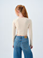 thumb-Fitted Kadın Bluz U.kol