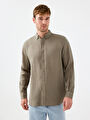 thumb-Regular Fit Erkek Gömlek U.kol