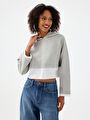 thumb-Crop Kadın Sweatshirt