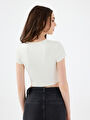 thumb-Crop Kadın Tshirt K.kol