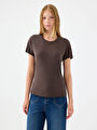 thumb-Slim Fit Kadın Tshirt K.kol